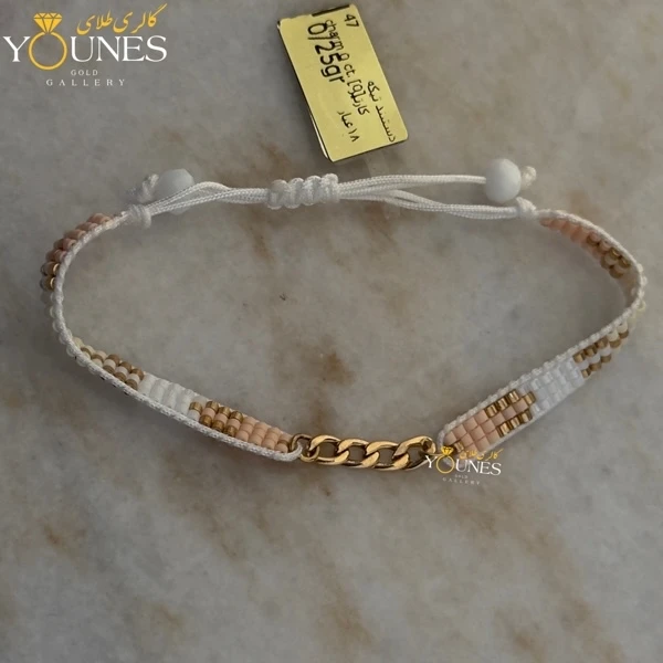 دستبند میوکی صورتی طلایی کارتیر طلا